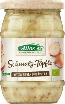 Allos Bio Schmalz-Töpfle mit Zwiebeln und Äpfeln