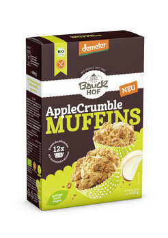 Bauckhof Apple Crumble Muffins demeter, glutenfrei